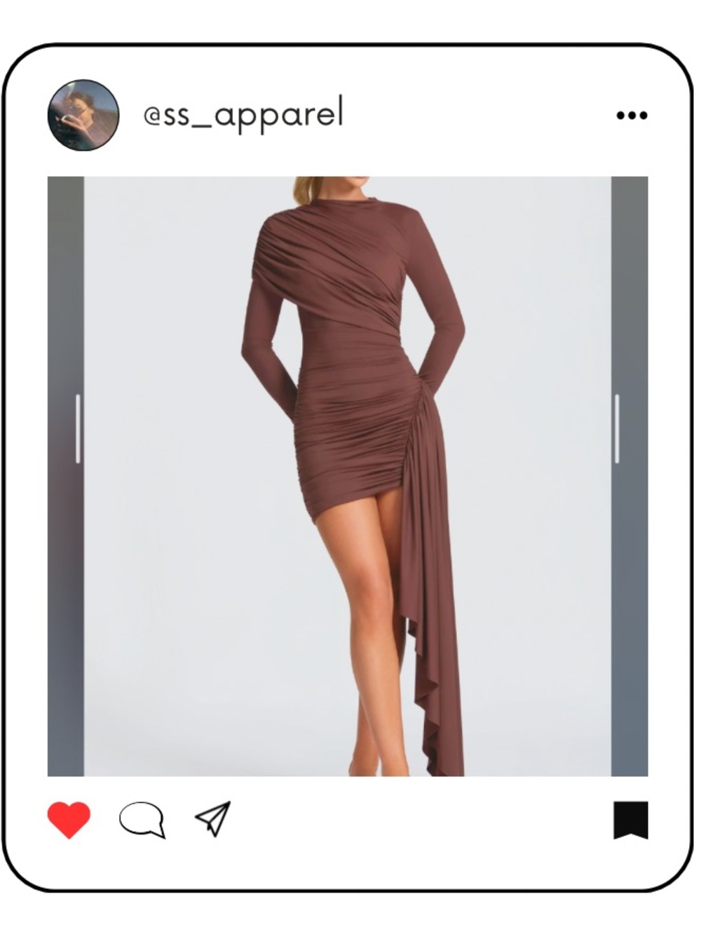 BABYBOO JOVANNA MINI DRESS - PLUM BROWN